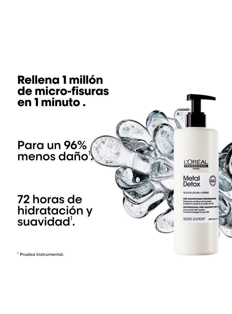 Pre-Shampoo Metal Detox de Tratamiento Rellenador Anti-Porosidad para Cabello Dañado y con Color 250 ml-1