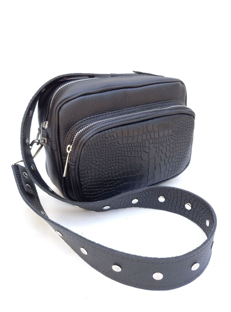 Cartera Uma Croco Negro-0