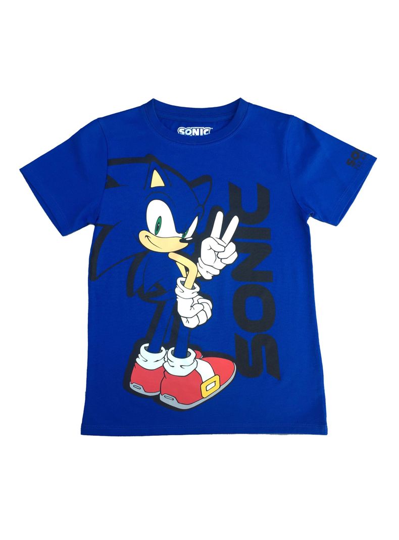 Polera Manga Corta Niño Personaje Sonic-0