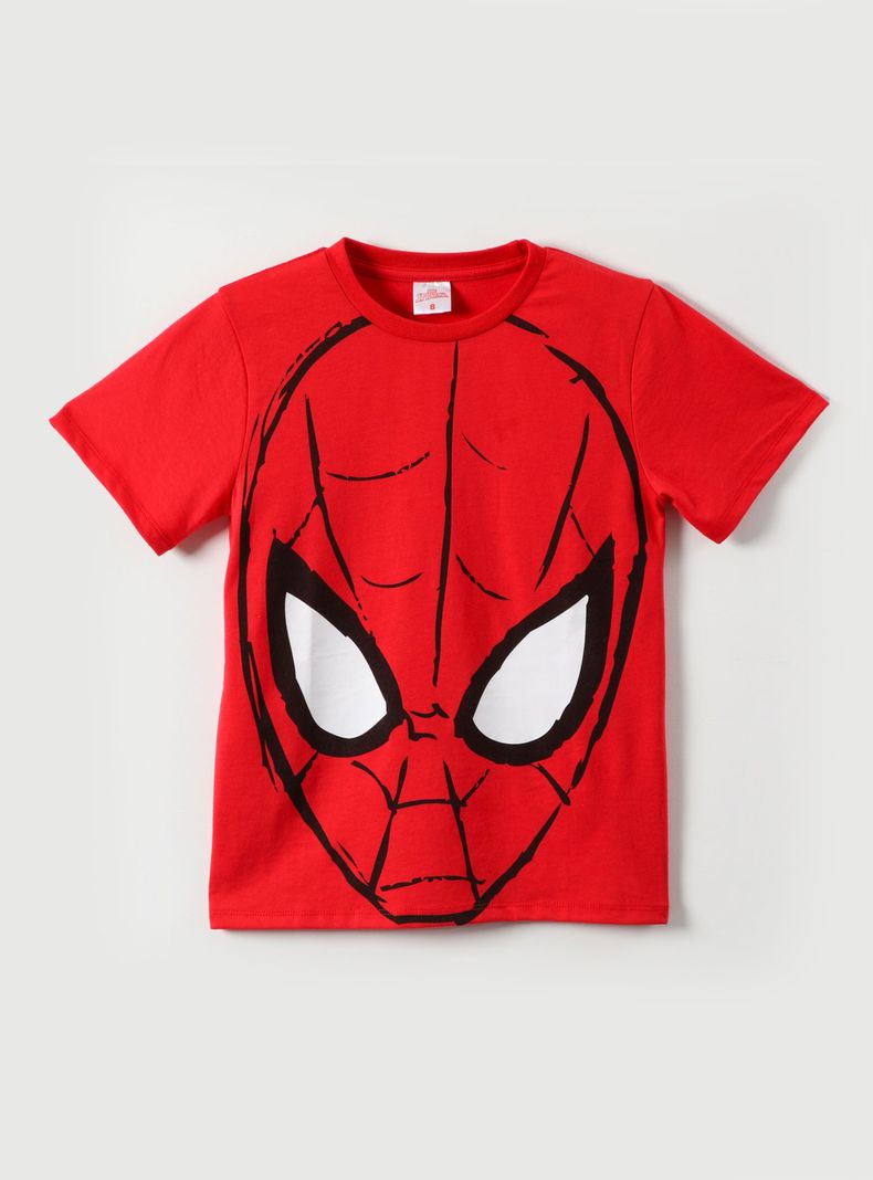Polera Mc Niño Cara Spiderman-0