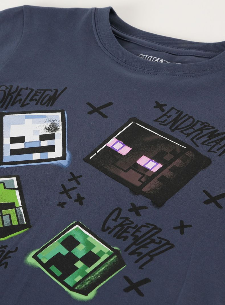 Polera Mc Niño Creepers Minecraft-2