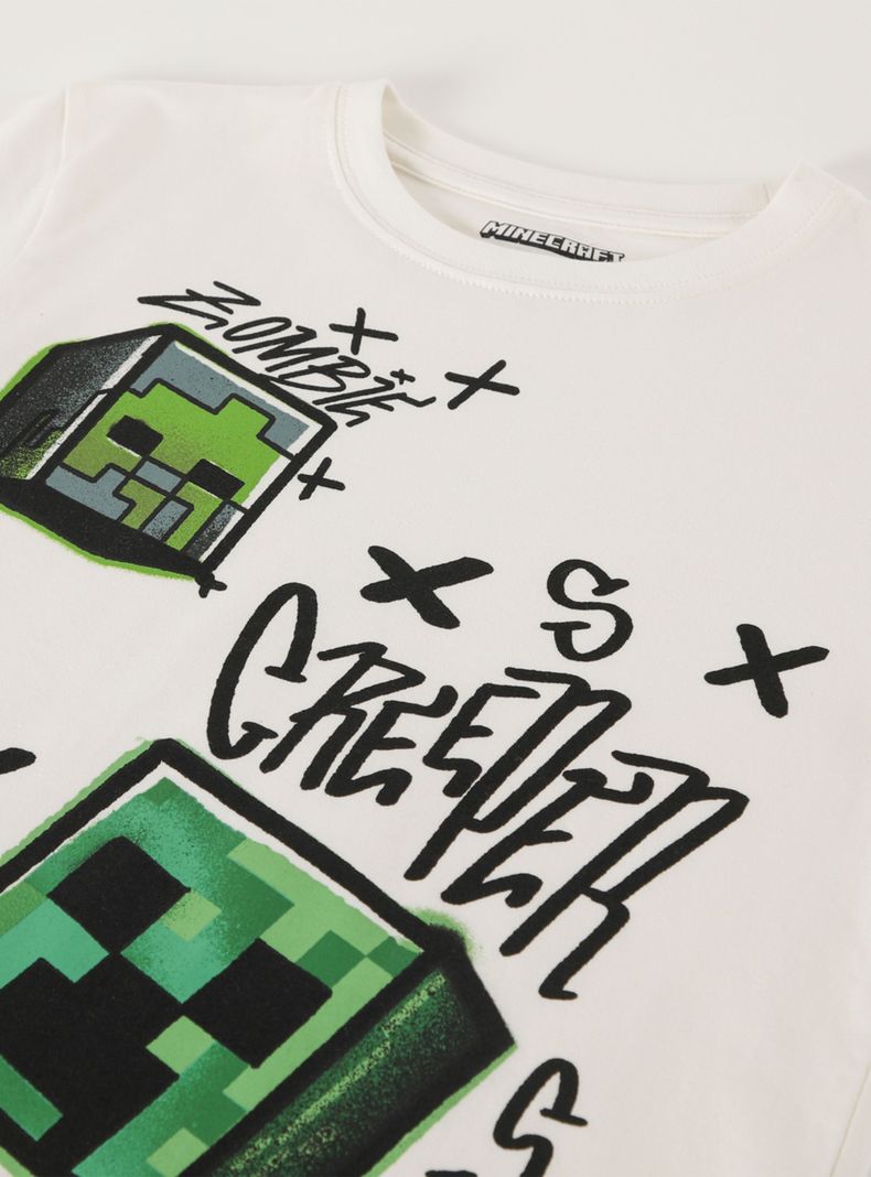 Polera Mc Niño Zombie Minecraft-2
