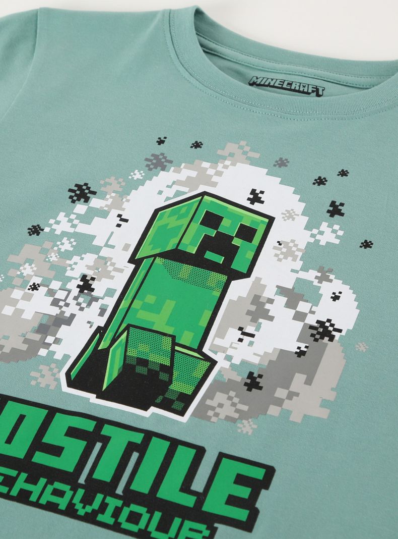 Polera Mc Niño Hostile Minecraft-2