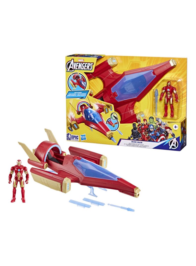 Figura de Acción Iron Man Jet de Combate-1