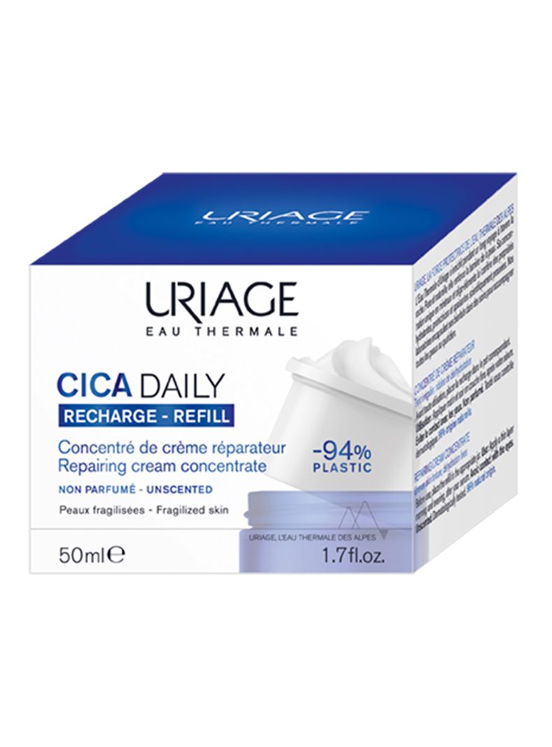 Crema Reparadora Rostro Refill CICA Daily 50ml Uriage-1