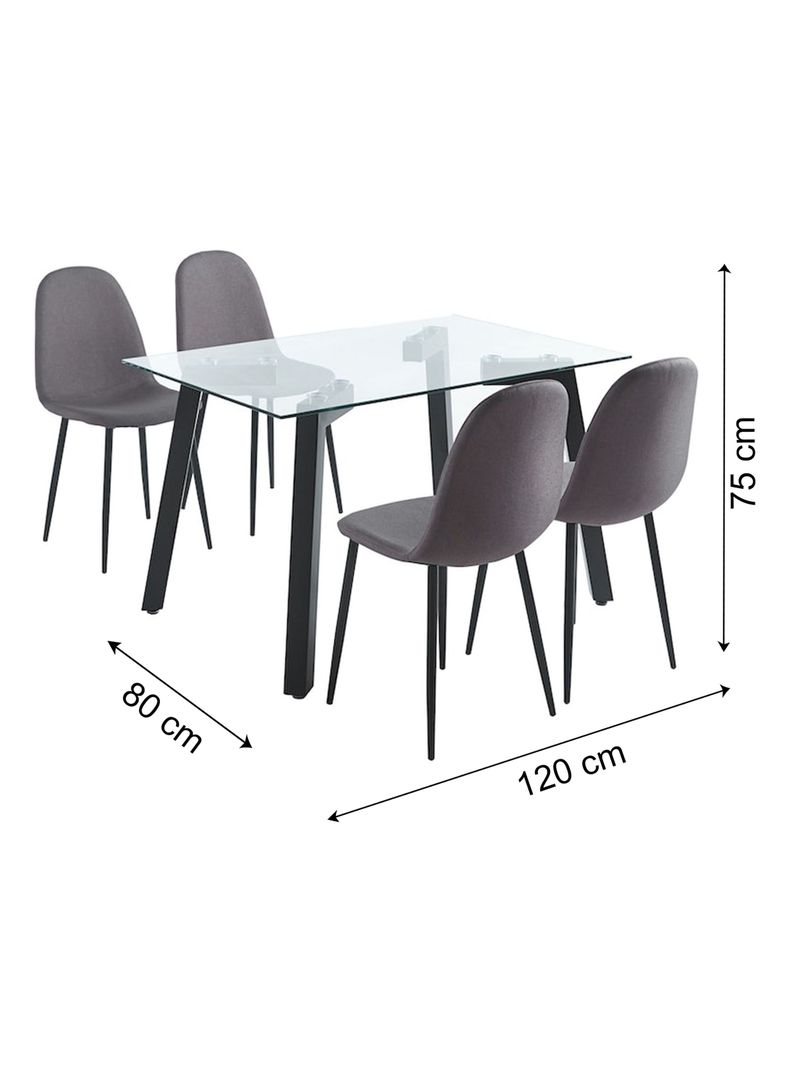 Juego de Comedor Jockey + 4 Sillas-1