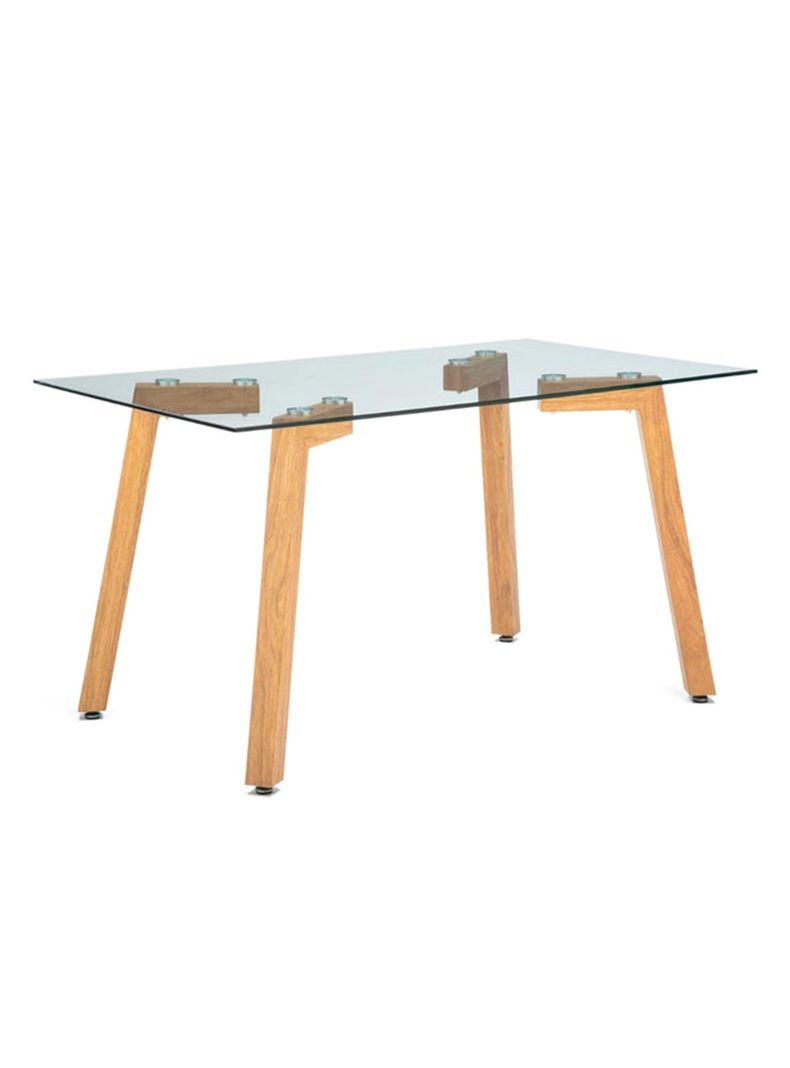 Juego Comedor Jockey Natural + 6 Sillas Cross-2