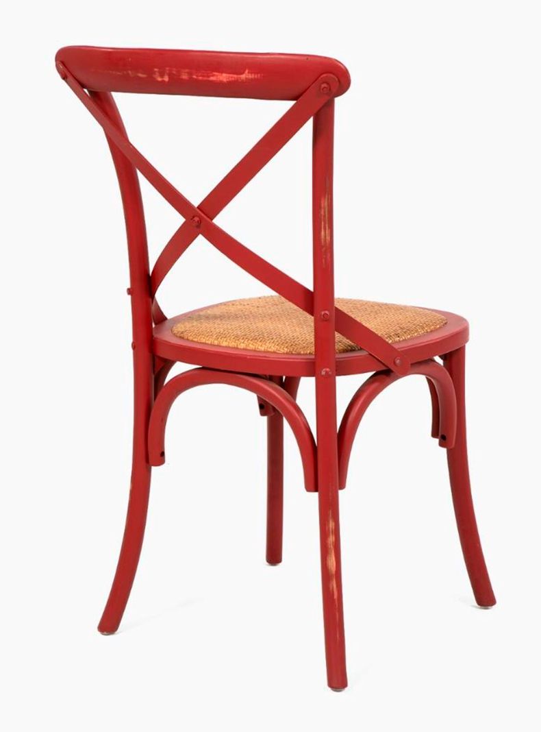 Set 6 Sillas Retro Rojo-3
