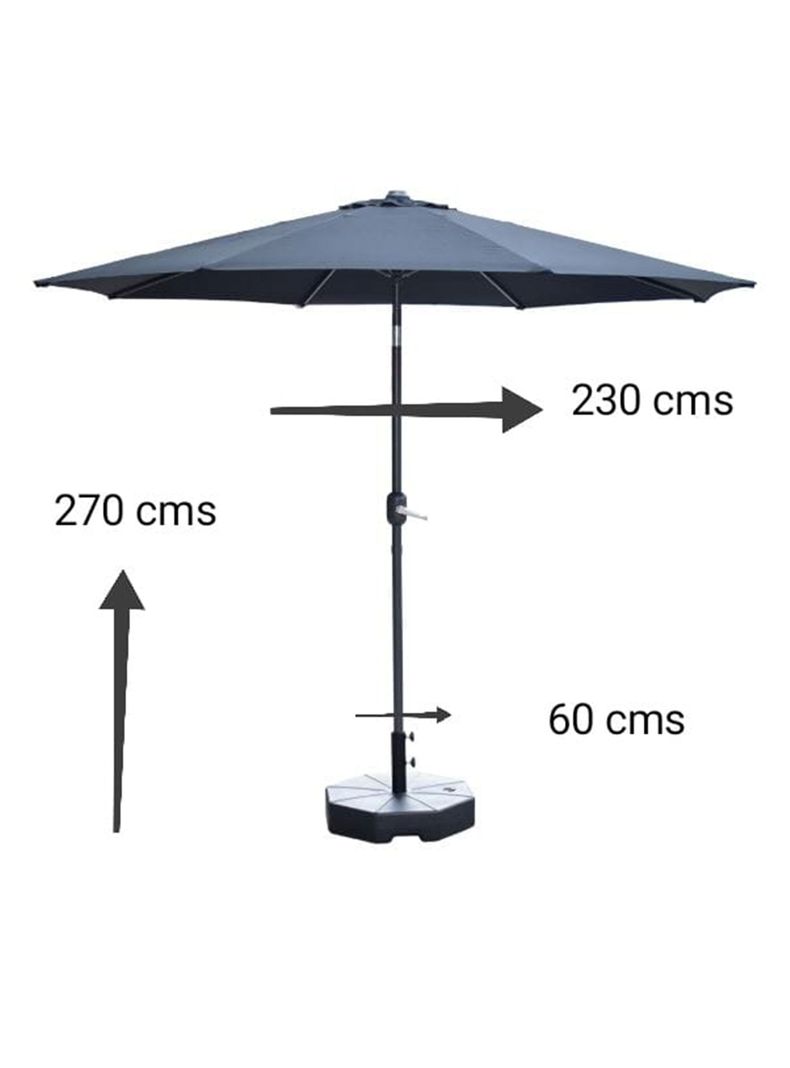 Quitasol Venecia 230 cm Petróleo-1