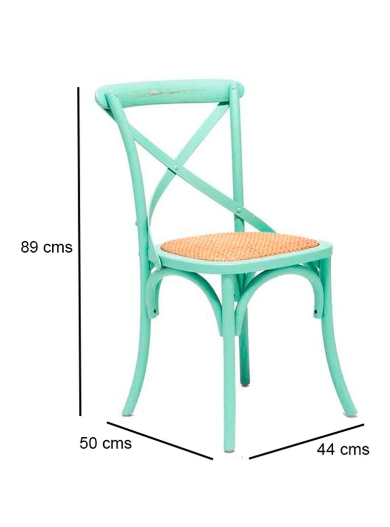 Set 6 Sillas Retro Verde Agua-1