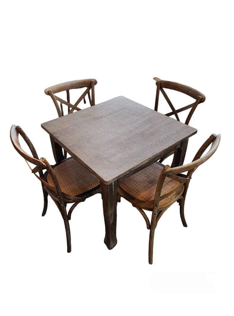 Juego Comedor Retro Albay 4 Sillas Albayalde-0