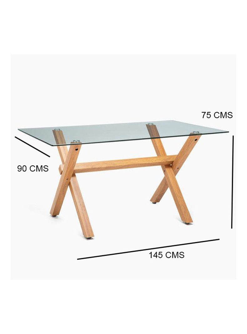 Juego de Comedor Cross Natural + 6 Sillas-1