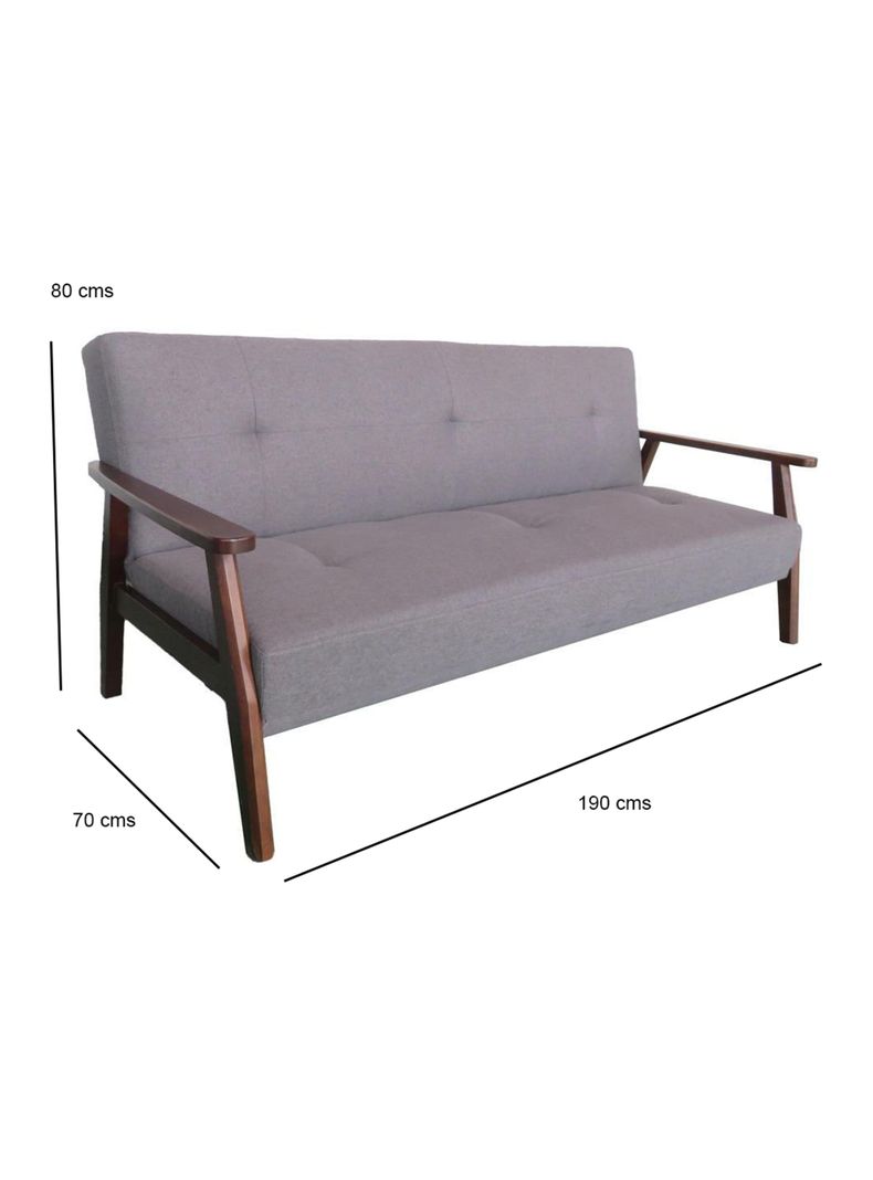 Sofá Cama 3 Cuerpos Copenhage Gris-1