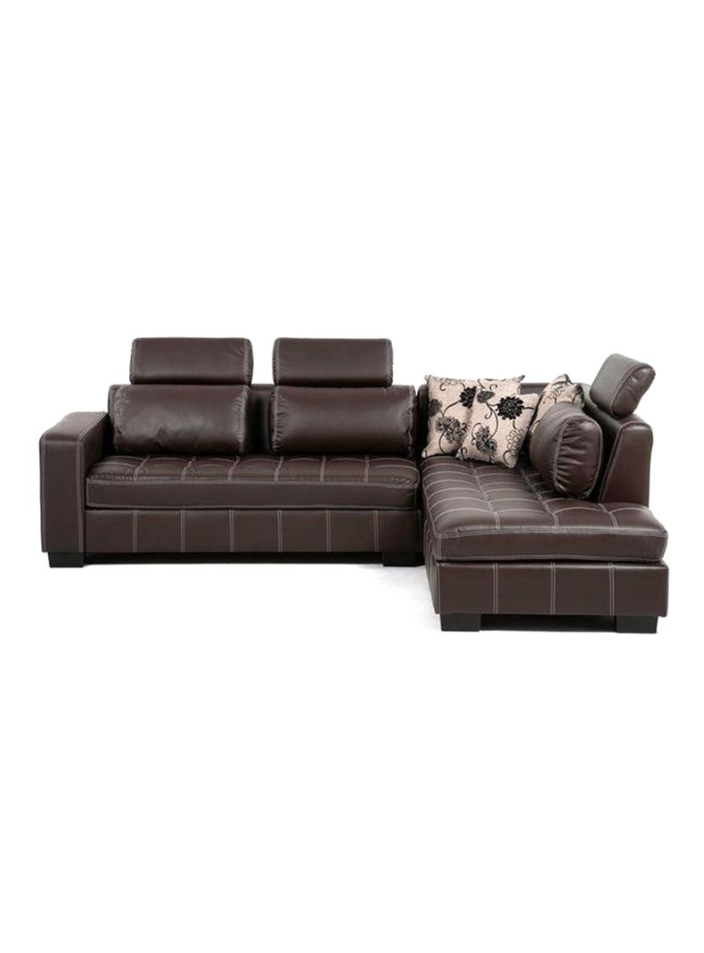 Sofa Seccional New Pathners Pu Derecho Café-0