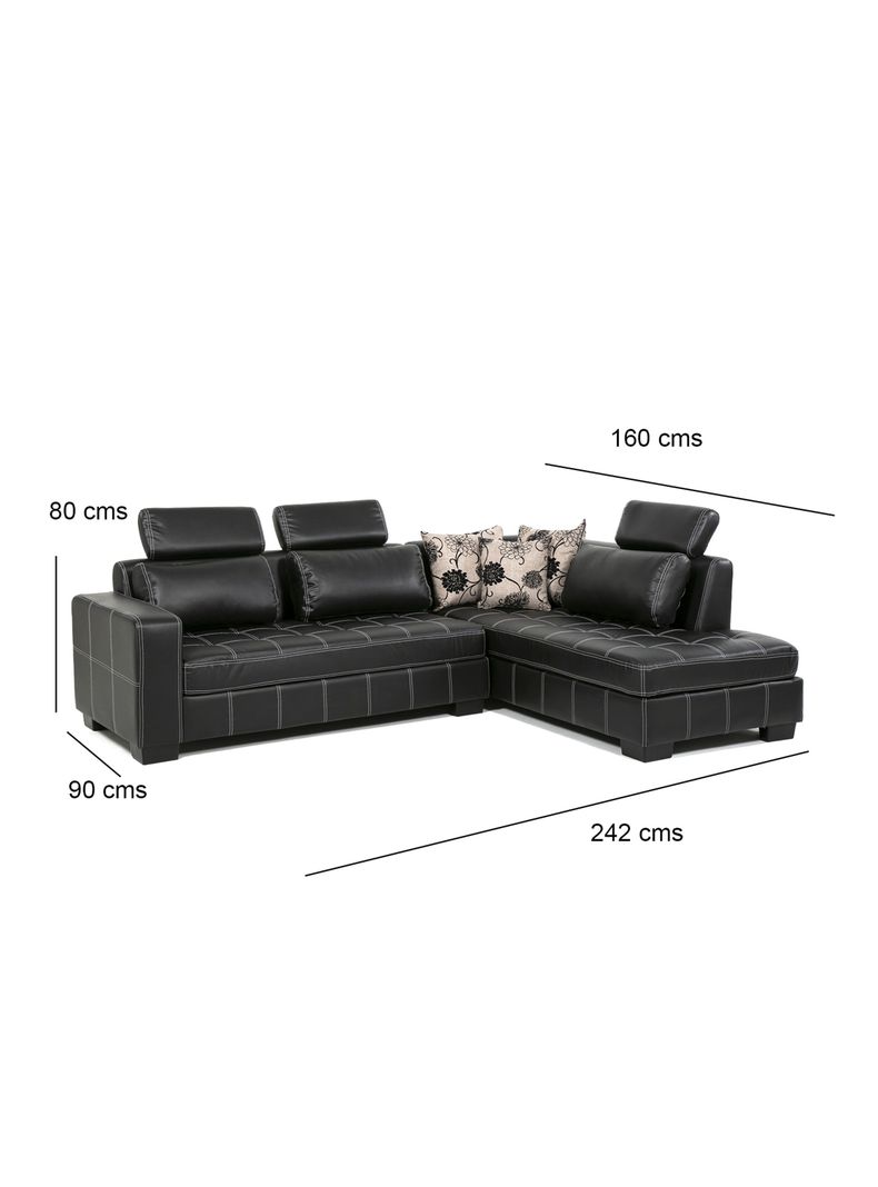 Sofa Seccional New Pathners Pu Derecho Negro-1