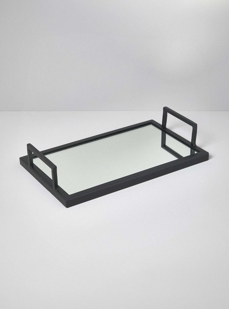 Bandeja Rectangular Negro 20x35 cm-0