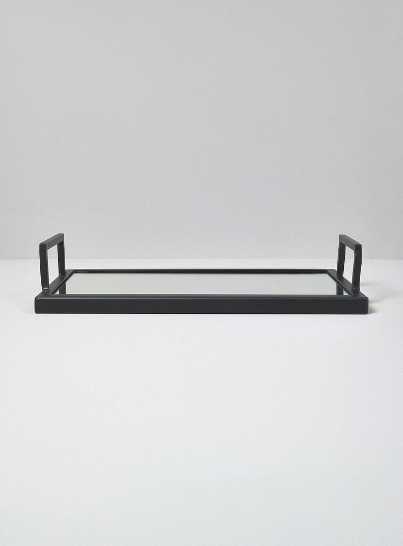 Bandeja Rectangular Negro 20x35 cm-1