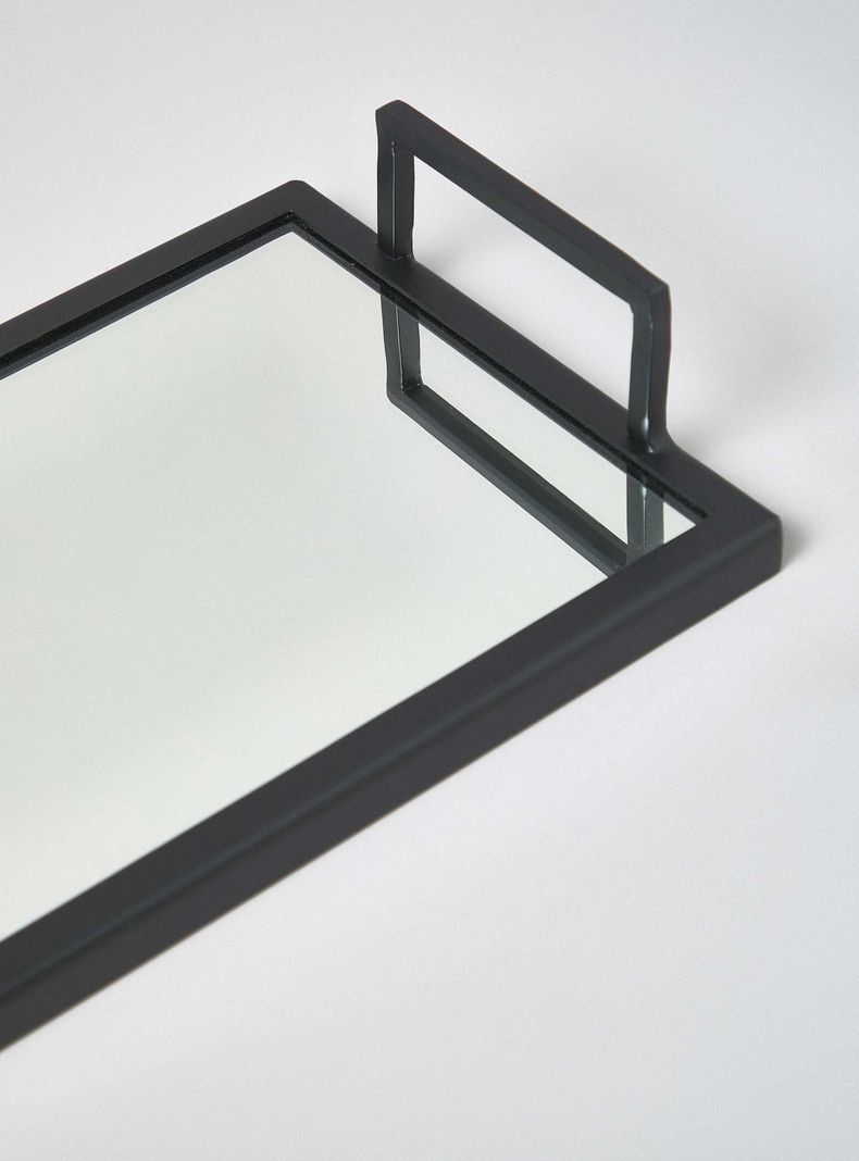 Bandeja Rectangular Negro 20x35 cm-2
