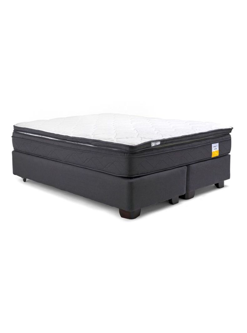 Cama Americana Eurotop 2 Plazas Base Dividida + Topper-2