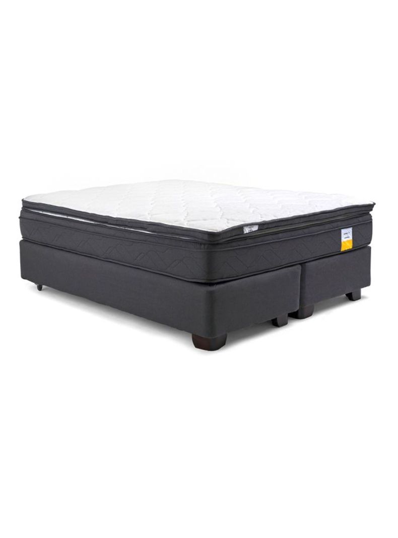 Cama Americana Eurotop 2 Plazas Plus Base Dividida + Topper-2