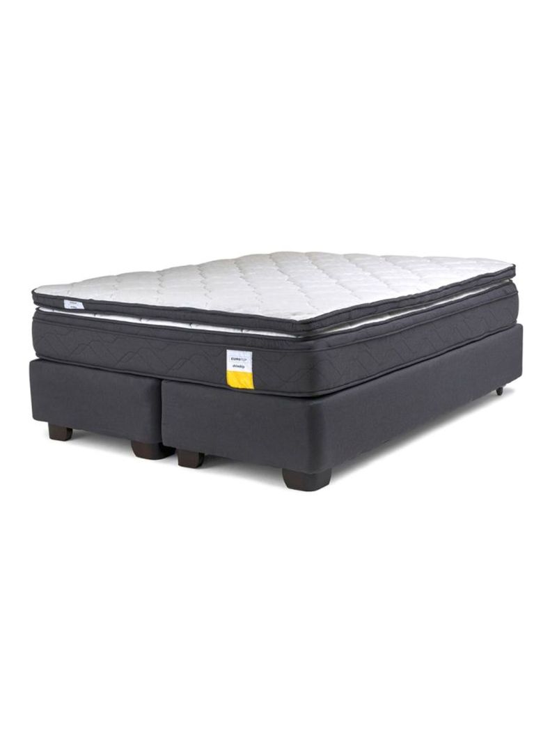 Cama Americana Eurotop 2 Plazas Plus Base Dividida + Topper-0