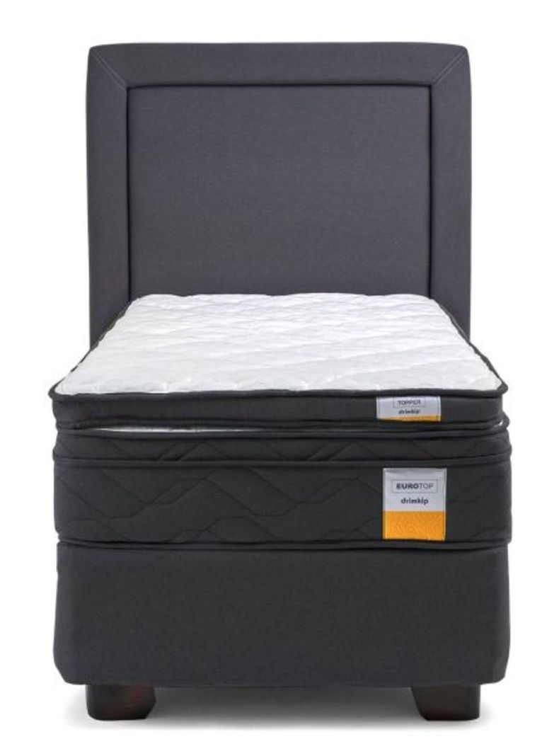 Cama Americana 1 Plaza Plus + Topper + Respaldo-1
