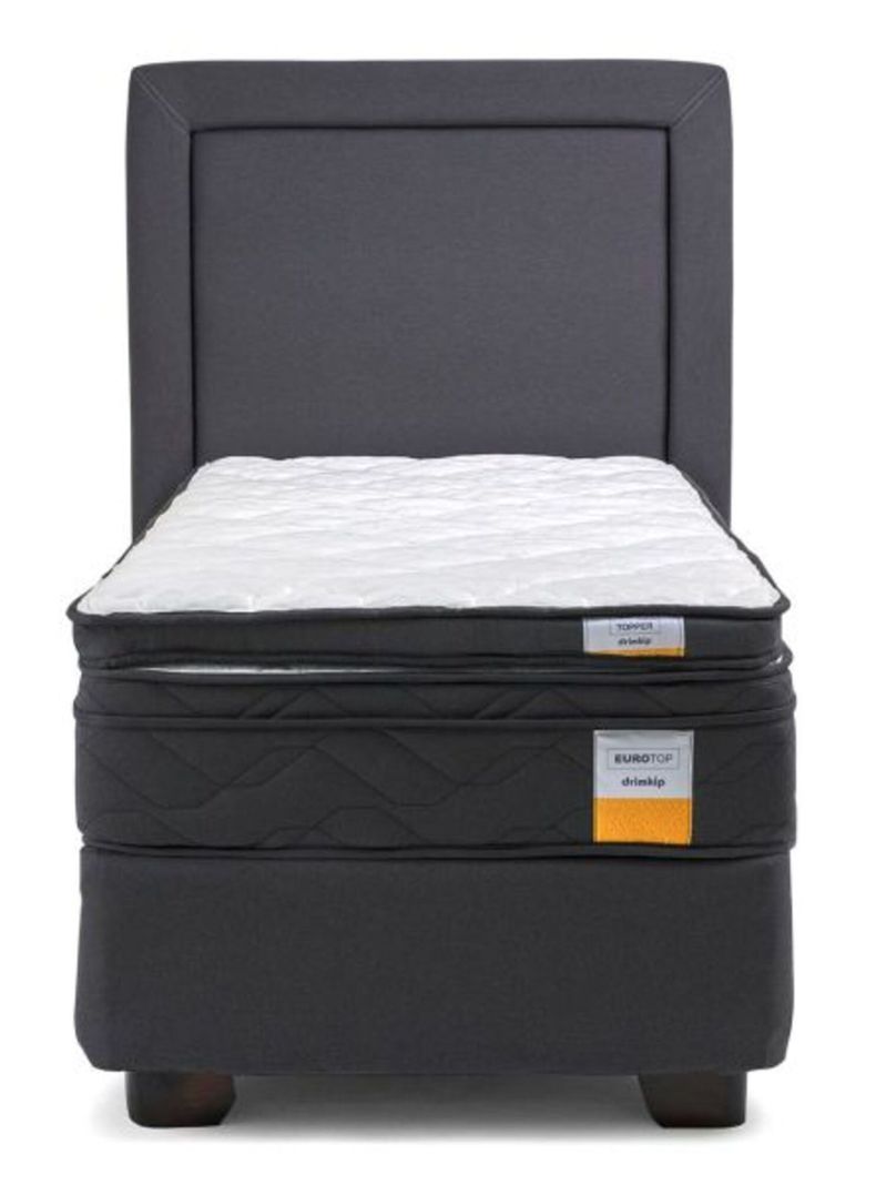 Cama Americana 1.5 Plazas + Topper + Respaldo-1