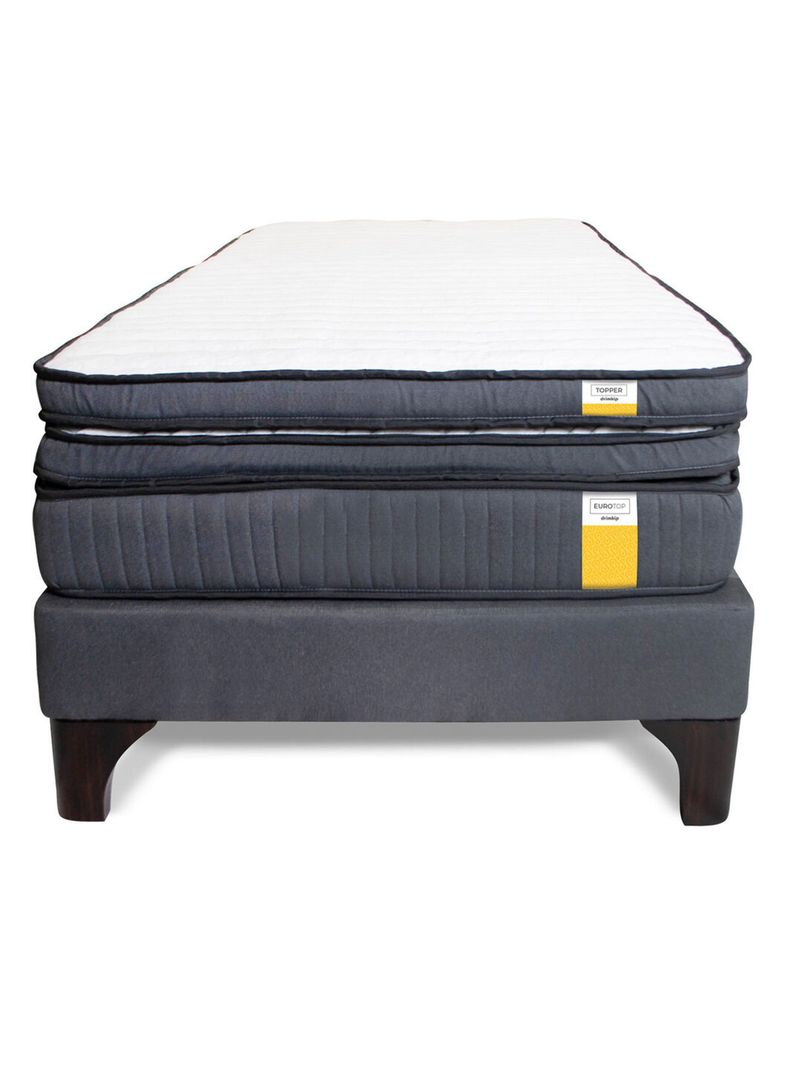 Cama Europea 1 Plaza Plus + Topper-2