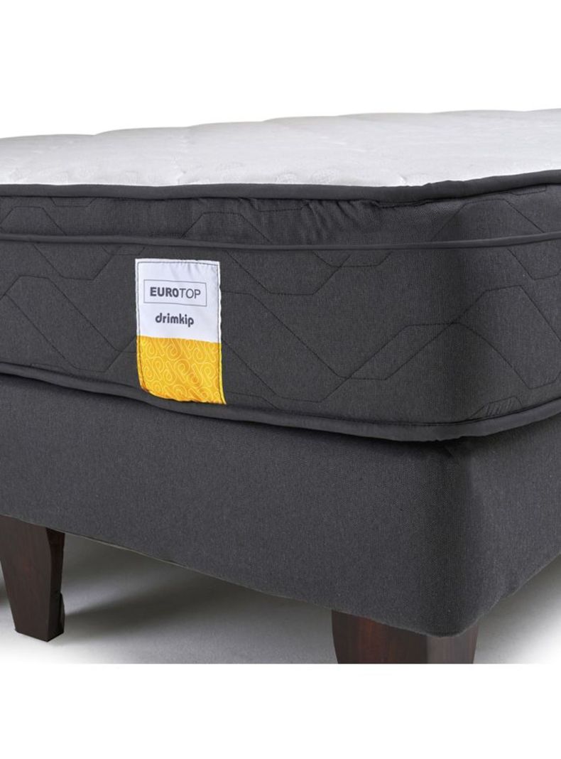 Cama Europea 2 Plazas Base Dividida Plus + Respaldo-5