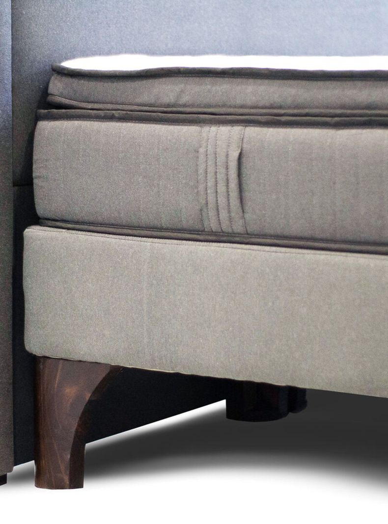 Cama Europea 2 Plazas BD + Topper + Respaldo-4