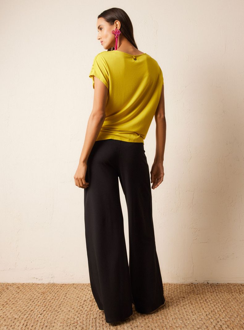 Blusa Plano Delantero Punto Espada y Nudo-5