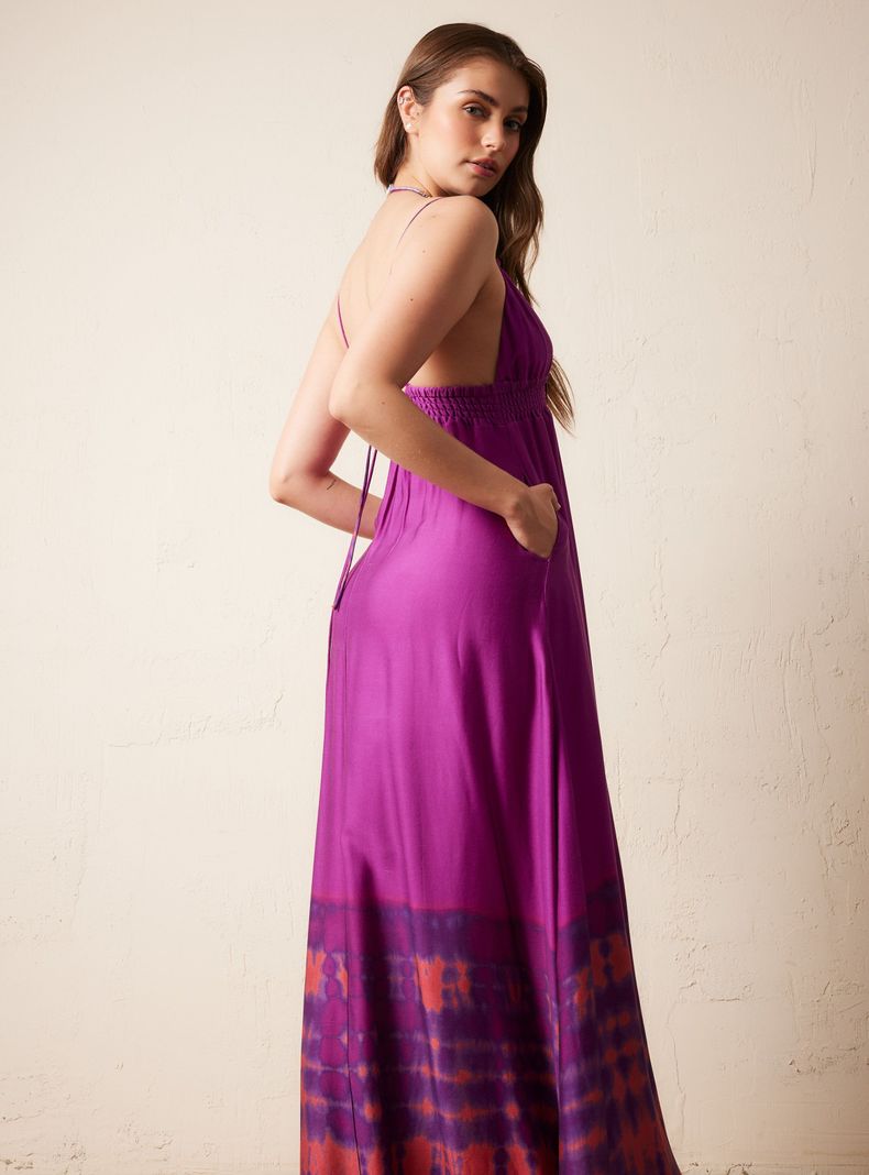 Vestido con Bordados y Full Estampado-1