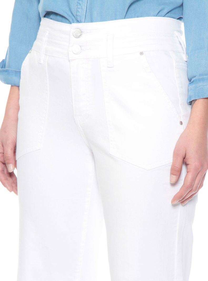 Pantalón Crop Cargo Tiro Alto Pretina con 2 Botones-2