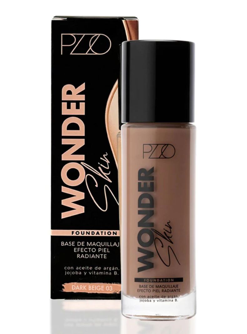 Base de Maquillaje Wonder Skin Dark Beige 0335 ml PZZO-0
