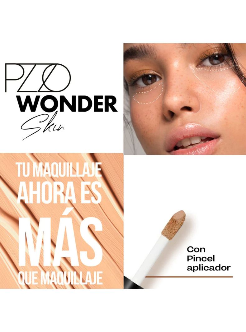 Corrector de Ojeras Wonder Skin Concealer Light 01 14ml PZZO-1