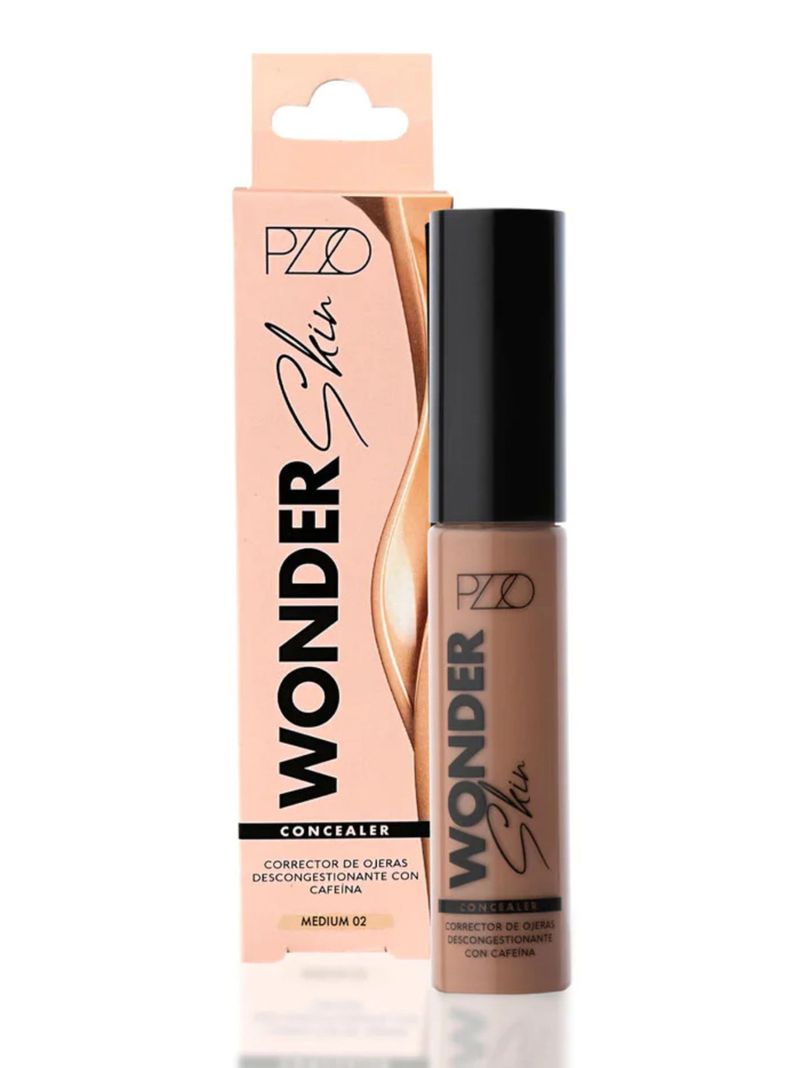 Corrector de Ojeras Wonder Skin Concealer Medium 02 14 ml PZZO