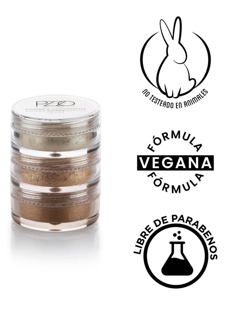 Sombra Pigmento Triple Gold 02 0.8 gr PZZO-2