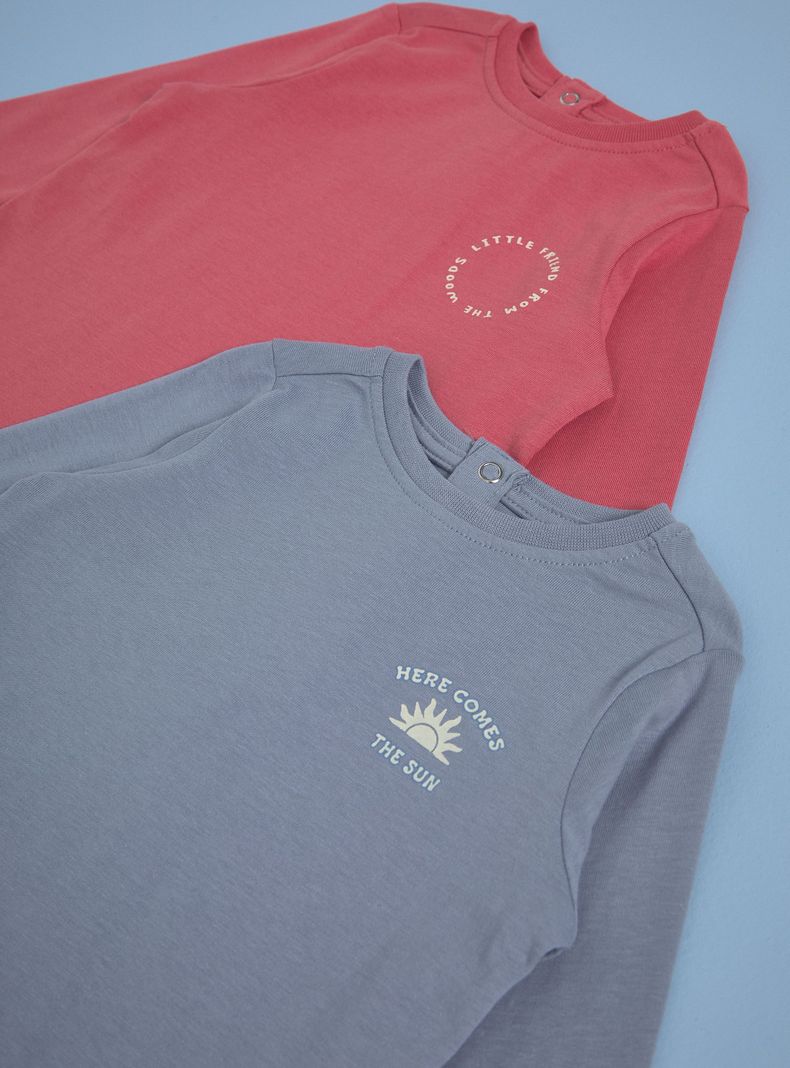 Polera Bipack con Estampado en la Espalda-2