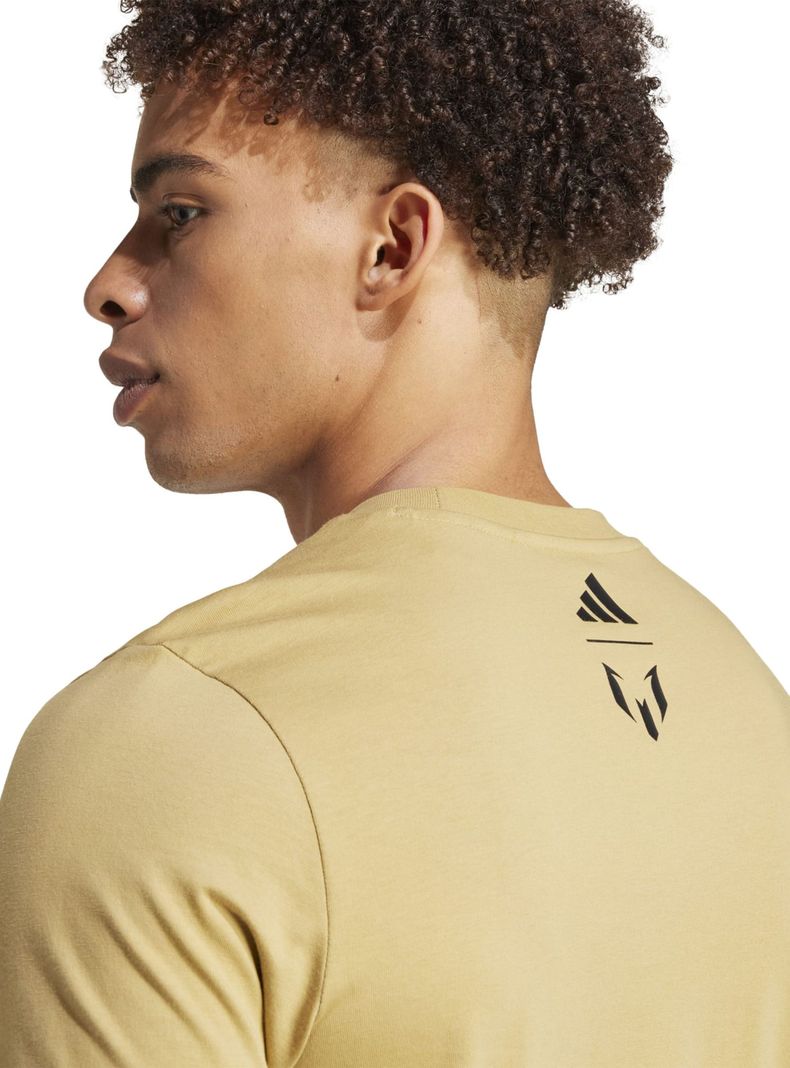 Polera Print Messi G T Khaki Football-2