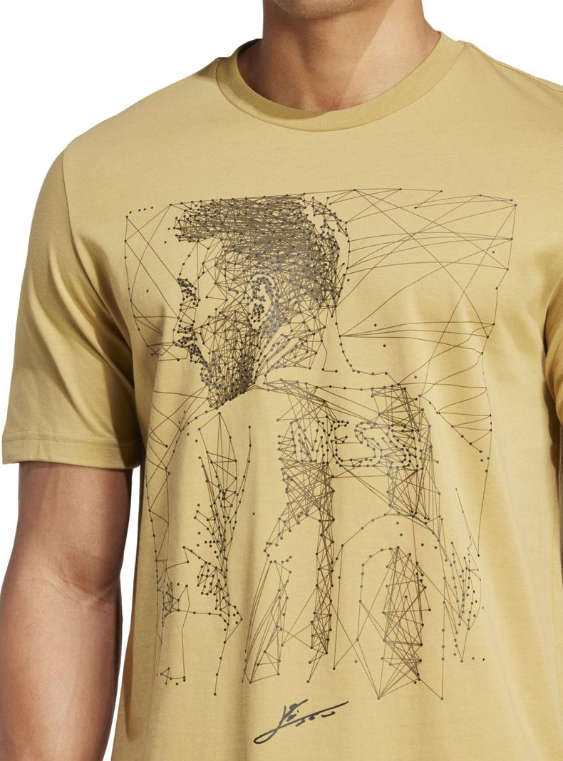 Polera Print Messi G T Khaki Football-4