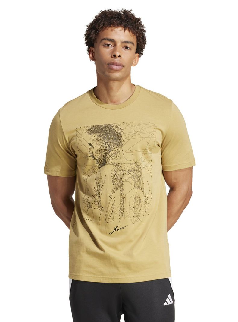 Polera Print Messi G T Khaki Football-0