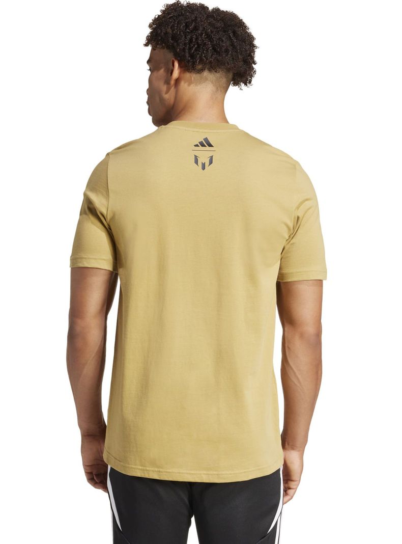 Polera Print Messi G T Khaki Football-1