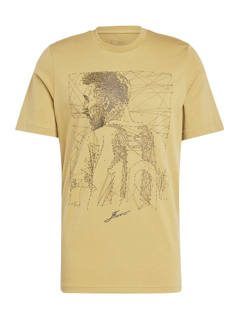 Polera Print Messi G T Khaki Football-5