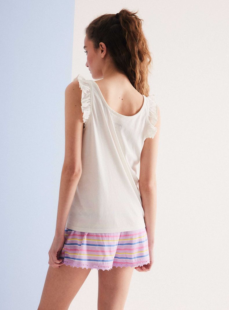 Polera Pijama Estampado con Vuelos Ármalo-1