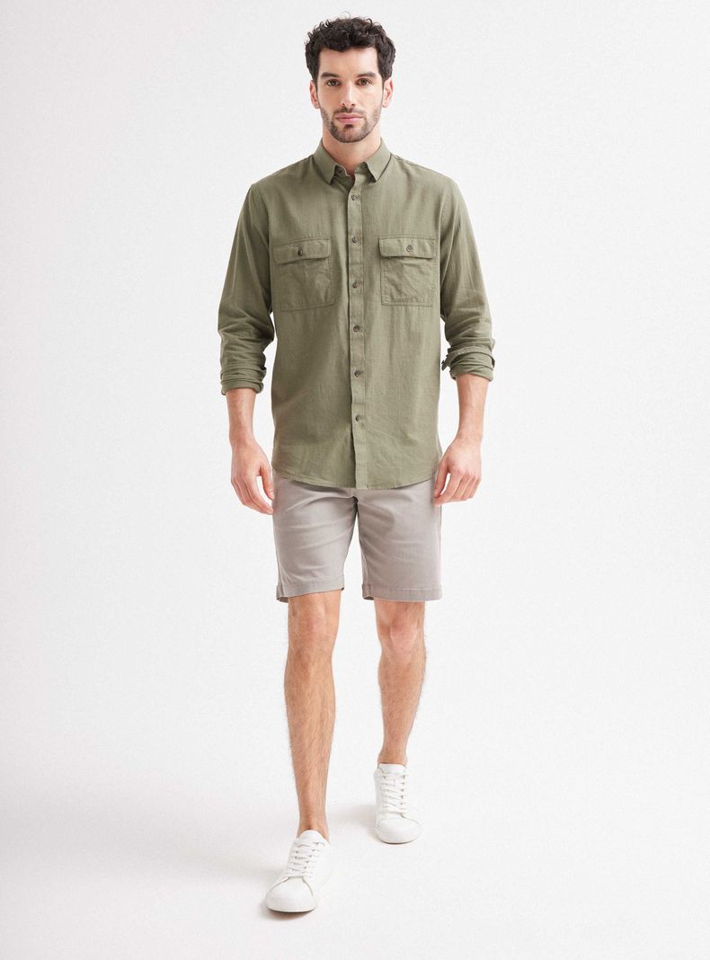 Bermuda Twill Básico Elastano-4