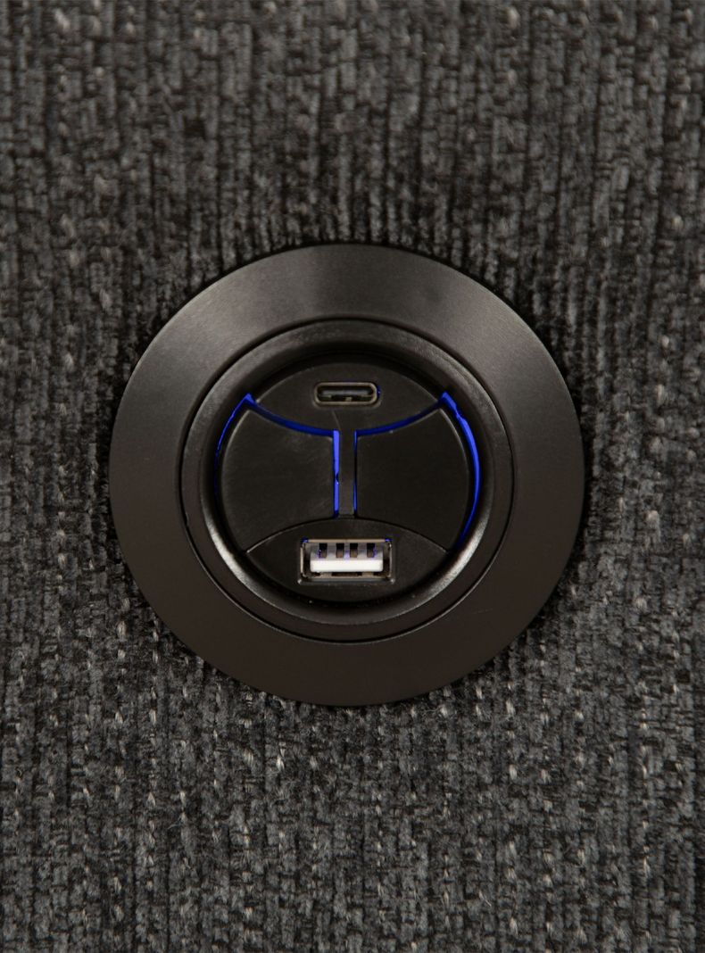 Sofá Reclinable Eléctrico + USB Madrid 3 Cuerpo-3