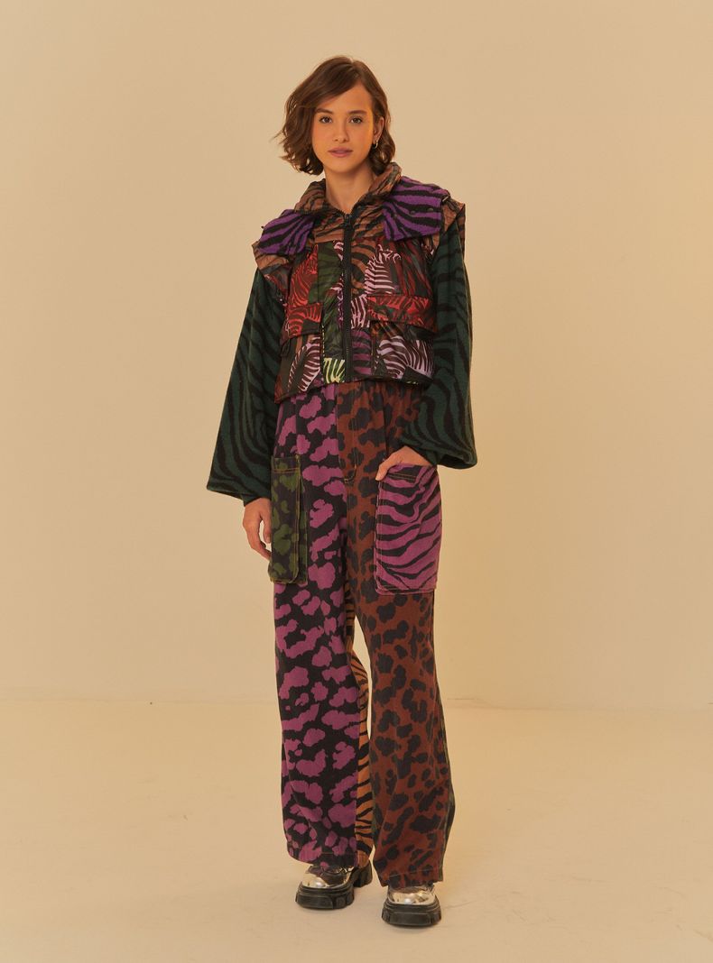 Chaqueta Puffa Estampado Zebra-3