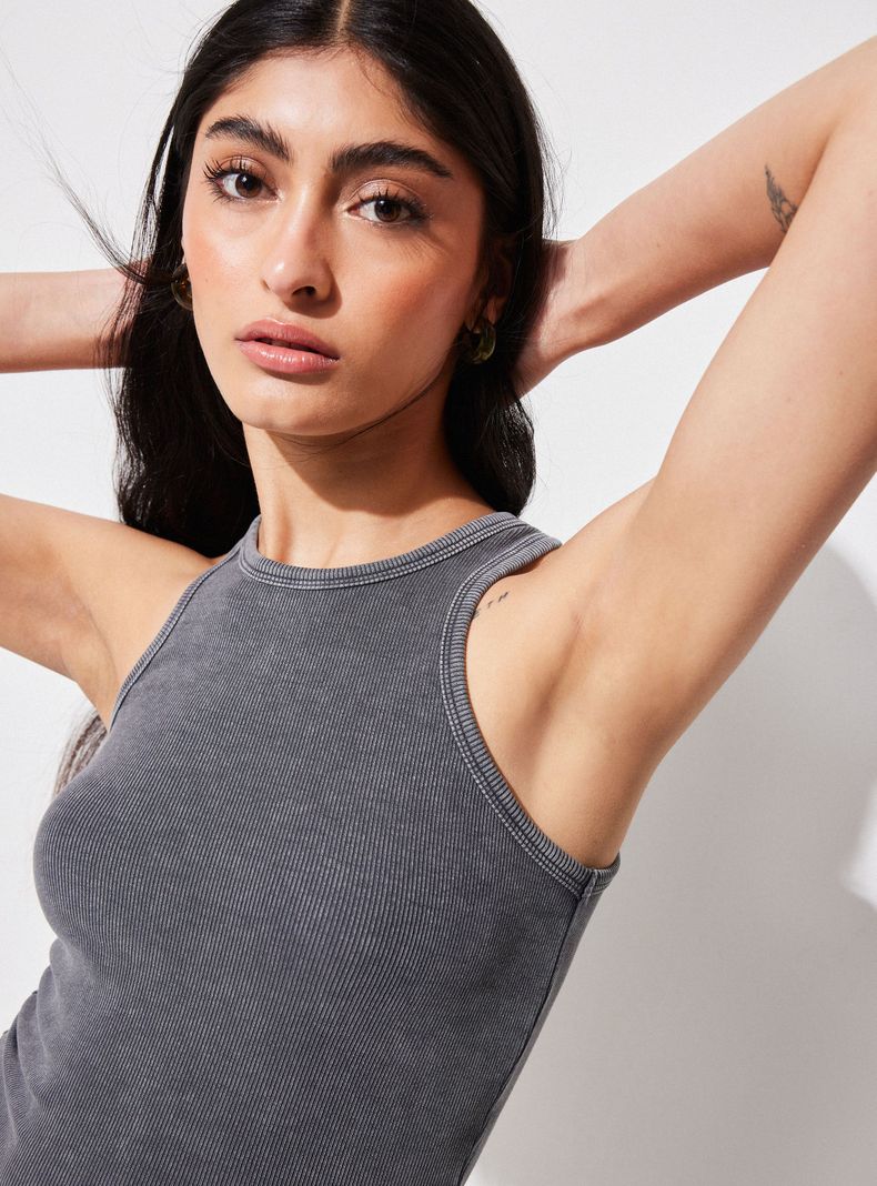 Polera Musculosa Acanalada-2