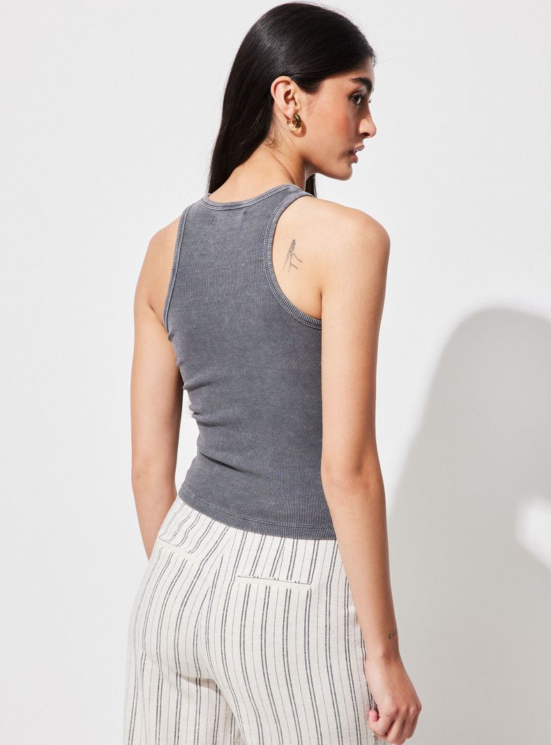 Polera Musculosa Acanalada-1