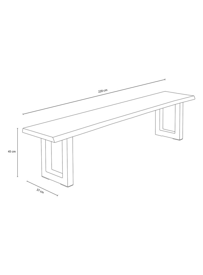 Banqueta Carlton 220 cm-2
